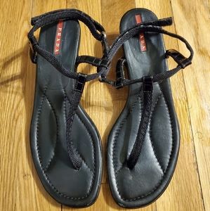 Prada Sandals Heeled Black